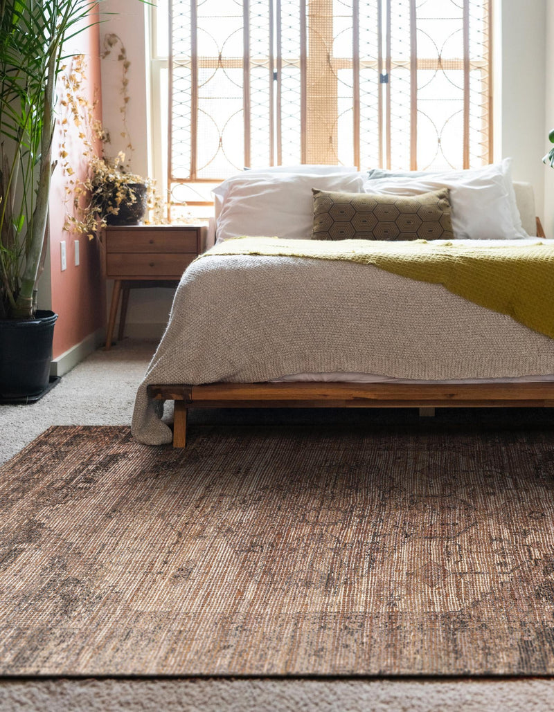 Desert Weave Jute Collection Area Rug - Sahara Rectangle Natural  lifestyle 6