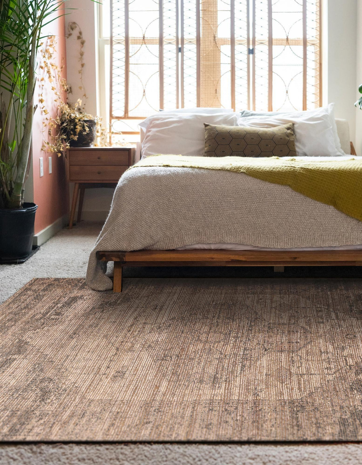 Savannah Threads Collection Area Rug - Sahara Rectangle Natural  lifestyle 34