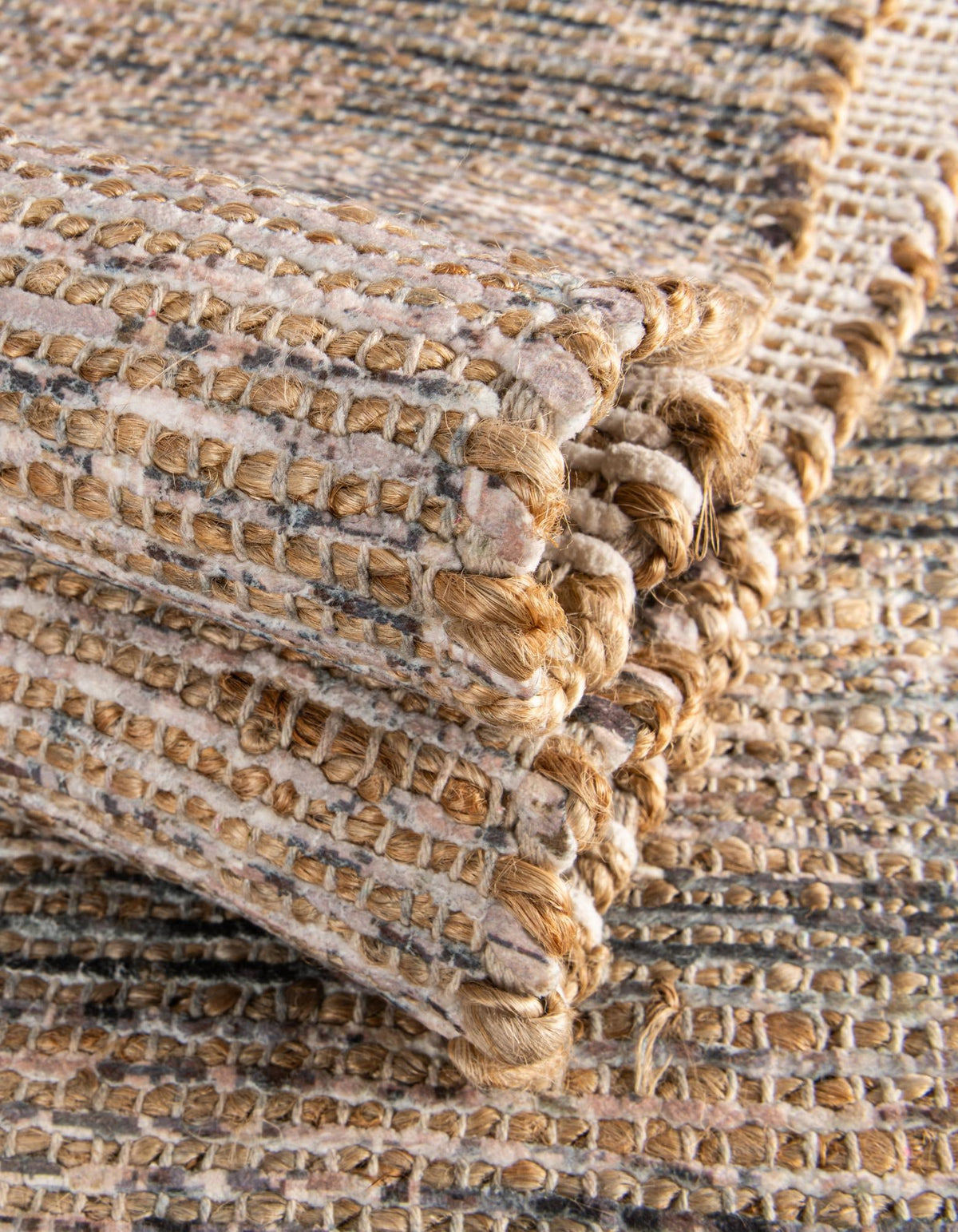 Desert Weave Jute Collection Area Rug - Sahara Rectangle Natural  lifestyle 40
