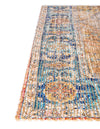 Savannah Threads Collection Area Rug - Charleston Rectangle Orange Yellow  lifestyle 14