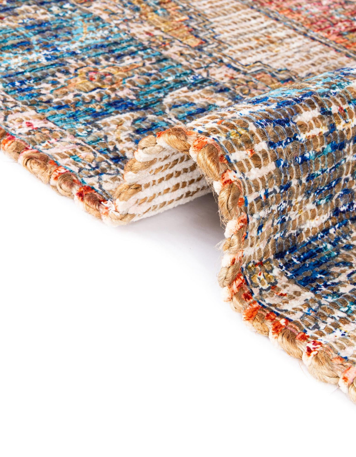 Savannah Threads Collection Area Rug - Charleston Rectangle Orange Yellow  lifestyle 17
