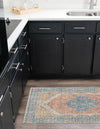 Savannah Threads Collection Area Rug - Charleston Runner Orange Yellow  lifestyle 27