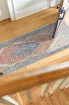 Savannah Threads Collection Area Rug - Charleston Runner Orange Yellow  lifestyle 33