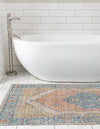Savannah Threads Collection Area Rug - Charleston Runner Orange Yellow  lifestyle 35