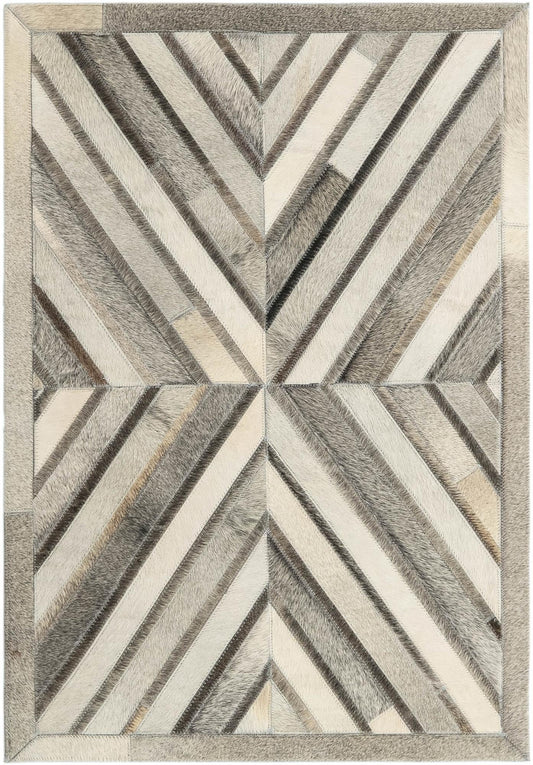 Savannah Hideaway Collection Area Rug - Serengeti Rectangle Gray Ivory Main