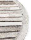 Savannah Hideaway Collection Area Rug - Serengeti Round Gray Ivory  lifestyle 56