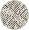 Savannah Hideaway Collection Area Rug - Serengeti Round Gray Ivory  lifestyle 25