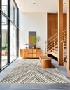 Savannah Hideaway Collection Area Rug - Serengeti Rectangle Gray Ivory  lifestyle 4