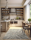 Savannah Hideaway Collection Area Rug - Serengeti Rectangle Gray Ivory  lifestyle 5