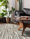Savannah Hideaway Collection Area Rug - Serengeti Rectangle Gray Ivory  lifestyle 6