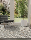 Savannah Hideaway Collection Area Rug - Serengeti Rectangle Gray Ivory  lifestyle 8