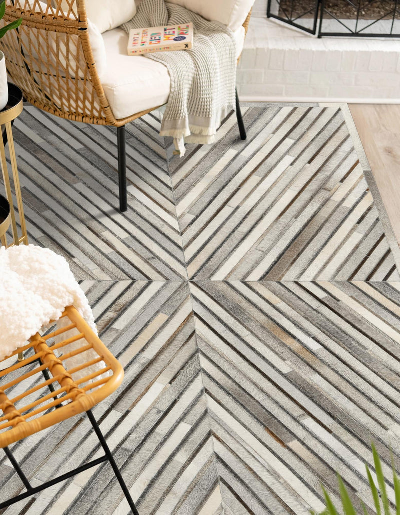 Savannah Hideaway Collection Area Rug - Serengeti Rectangle Gray Ivory  lifestyle 10