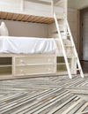 Savannah Hideaway Collection Area Rug - Serengeti Rectangle Gray Ivory  lifestyle 11