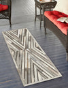 Savannah Hideaway Collection Area Rug - Serengeti Runner Gray Ivory  lifestyle 27