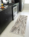 Savannah Hideaway Collection Area Rug - Serengeti Runner Gray Ivory  lifestyle 33