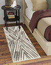 Savannah Hideaway Collection Area Rug - Serengeti Runner Gray Ivory  lifestyle 43