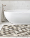 Savannah Hideaway Collection Area Rug - Serengeti Runner Gray Ivory  lifestyle 45