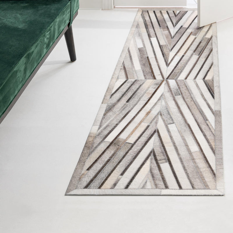 Savannah Hideaway Collection Area Rug - Serengeti Runner Gray Ivory  lifestyle 79