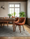Savannah Hideaway Collection Area Rug - Serengeti Square Gray Ivory  lifestyle 48