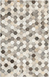 Savannah Hideaway Collection Area Rug - Savannah Rectangle Ivory Gray Main