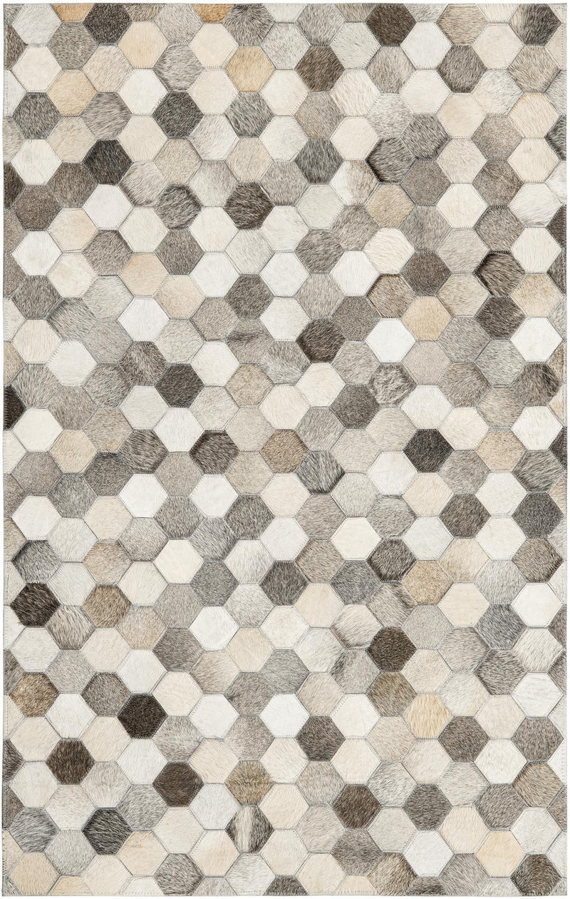 Savannah Hideaway Collection Area Rug - Savannah Rectangle Ivory Gray Main