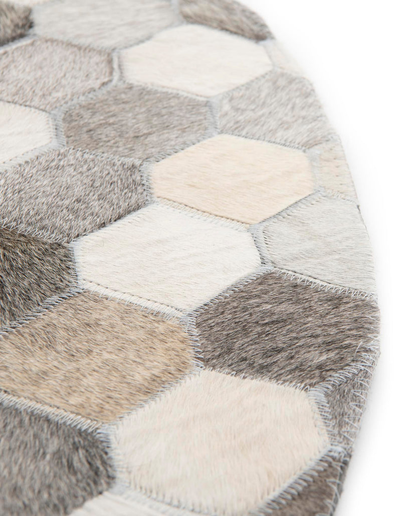 Savannah Hideaway Collection Area Rug - Savannah Round Ivory Gray  lifestyle 55