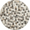 Savannah Hideaway Collection Area Rug - Savannah Round Ivory Gray  lifestyle 25
