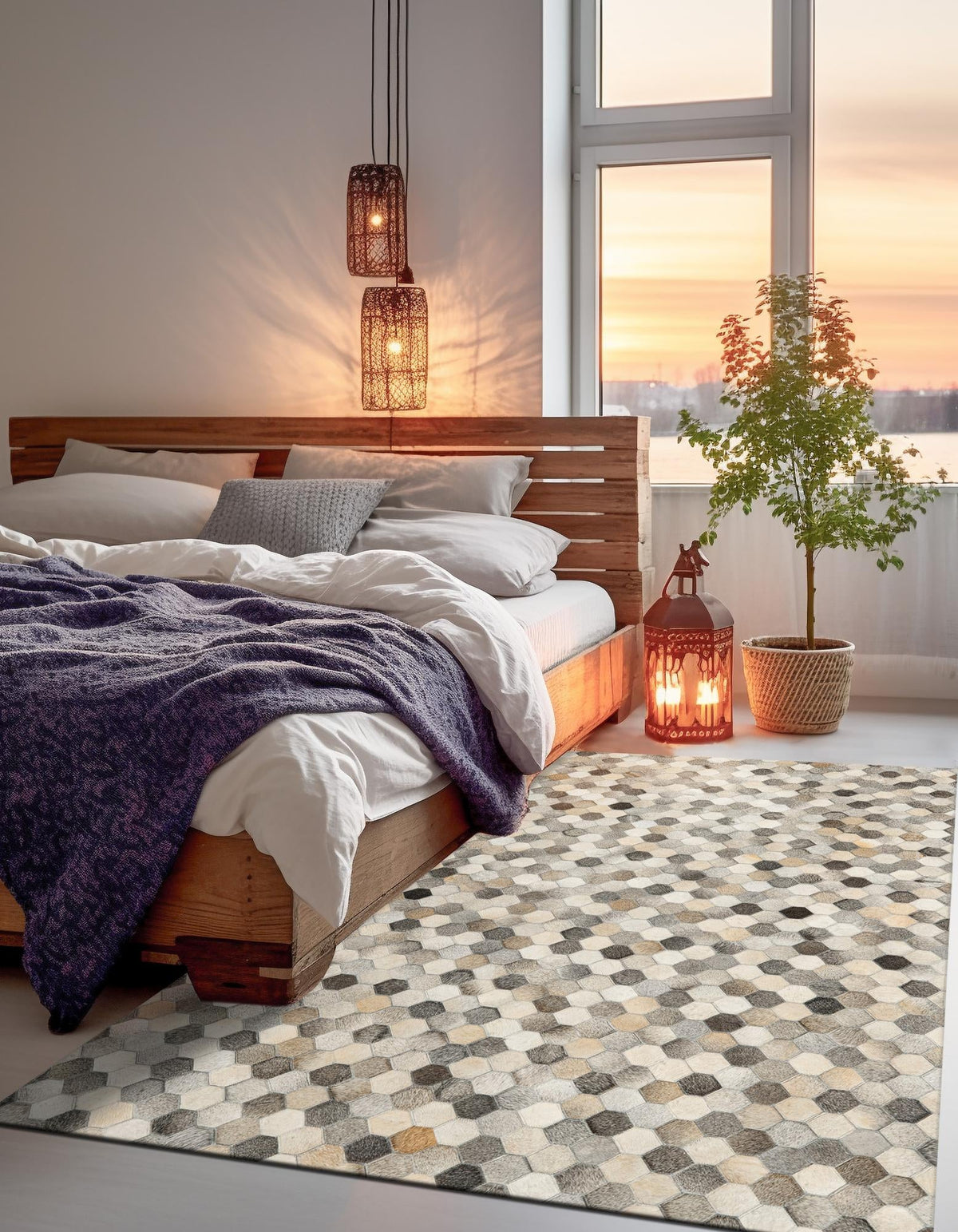 Savannah Hideaway Collection Area Rug - Savannah Rectangle Ivory Gray  lifestyle 3