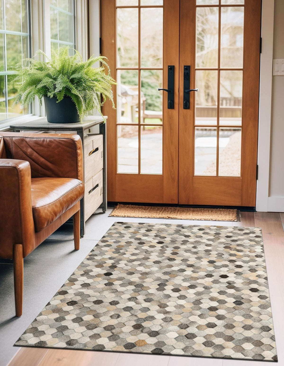 Savannah Hideaway Collection Area Rug - Savannah Rectangle Ivory Gray  lifestyle 4