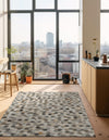 Savannah Hideaway Collection Area Rug - Savannah Rectangle Ivory Gray  lifestyle 6