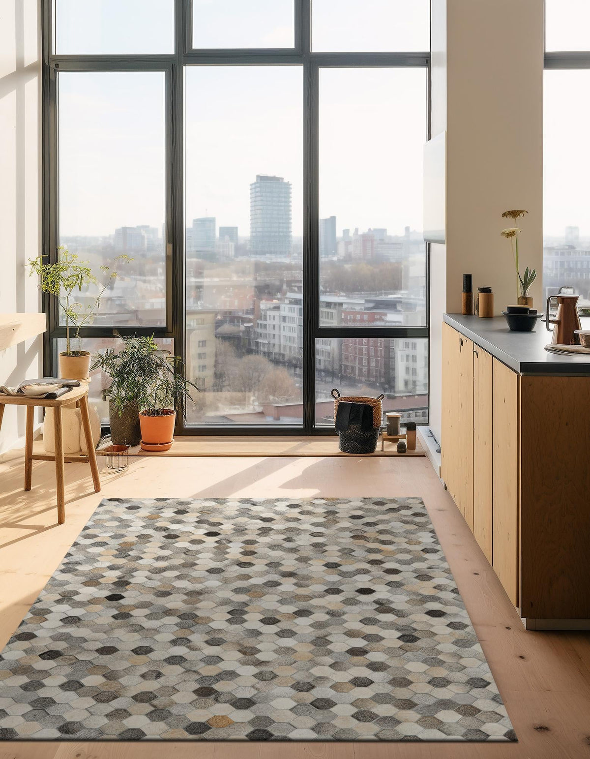 Savannah Hideaway Collection Area Rug - Savannah Rectangle Ivory Gray  lifestyle 6