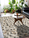 Savannah Hideaway Collection Area Rug - Savannah Rectangle Ivory Gray  lifestyle 7