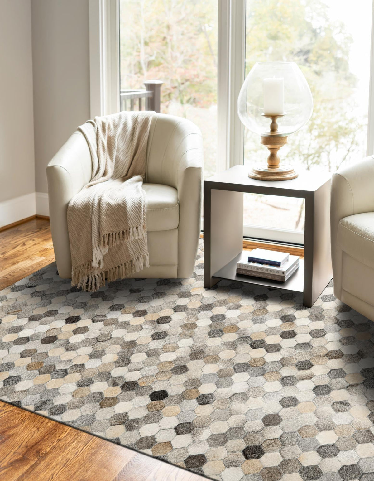 Savannah Hideaway Collection Area Rug - Savannah Rectangle Ivory Gray  lifestyle 10