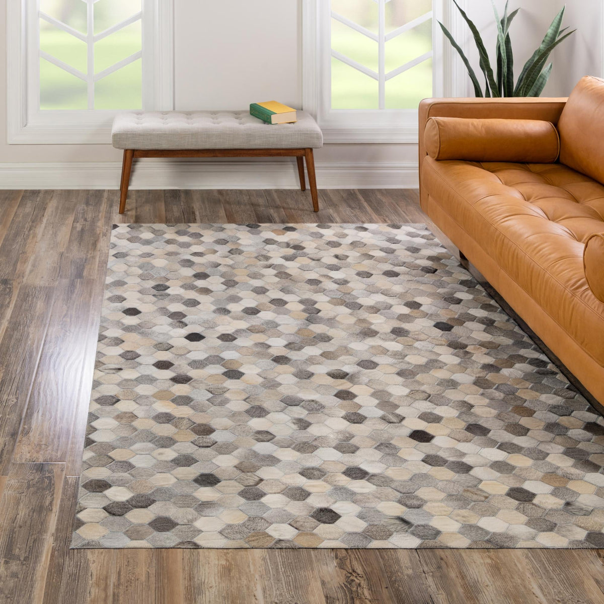 Savannah Hideaway Collection Area Rug - Savannah Rectangle Ivory Gray  lifestyle 22