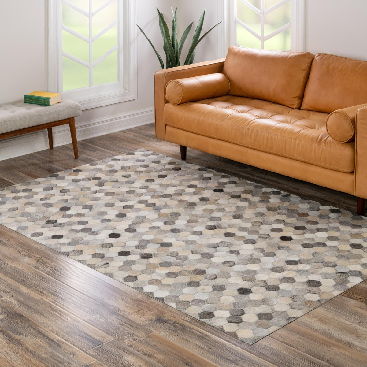 Savannah Hideaway Collection Area Rug - Savannah Rectangle Ivory Gray  lifestyle 23