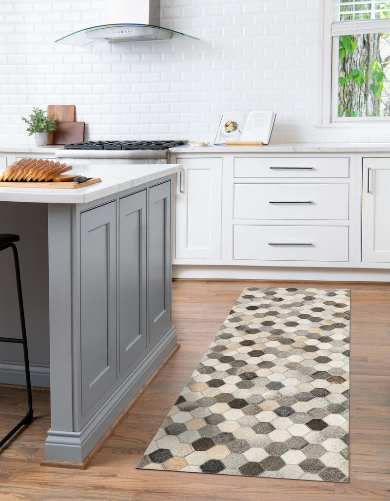 Savannah Hideaway Collection Area Rug - Savannah Runner Ivory Gray  lifestyle 35