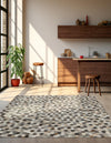 Savannah Hideaway Collection Area Rug - Savannah Square Ivory Gray  lifestyle 32
