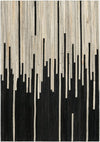 Savannah Hideaway Collection Area Rug - Savannah Rectangle Black White Main