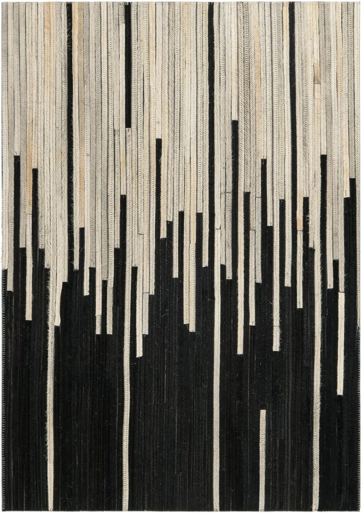 Savannah Hideaway Collection Area Rug - Savannah Rectangle Black White Main