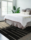 Savannah Hideaway Collection Area Rug - Savannah Rectangle Black White  lifestyle 3