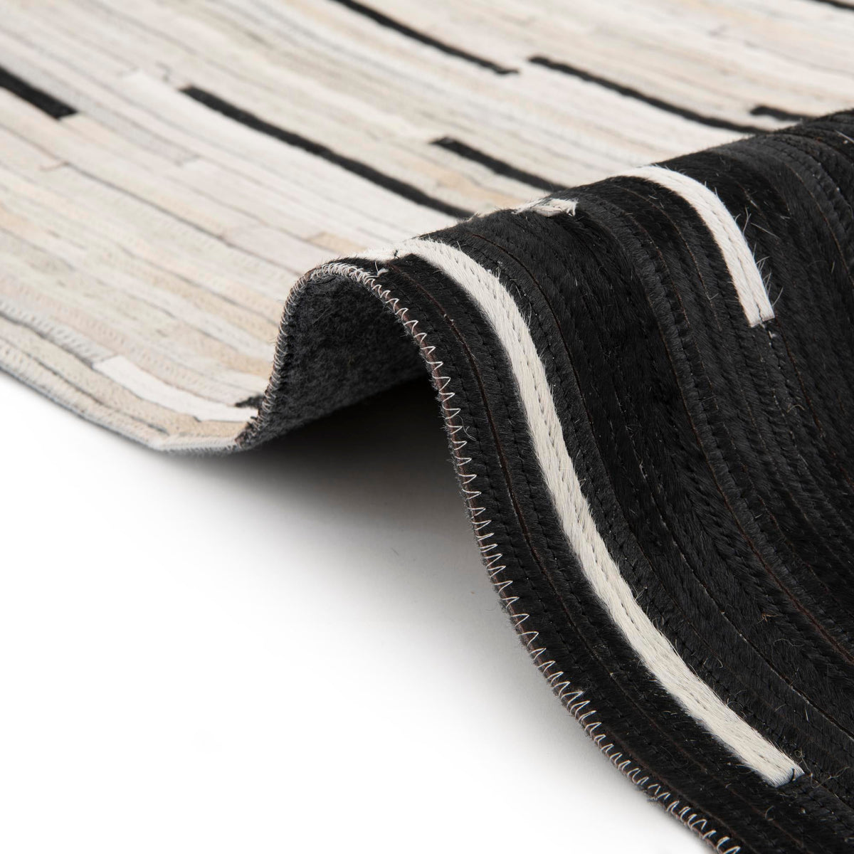 Savannah Hideaway Collection Area Rug - Savannah Rectangle Black White  lifestyle 17