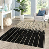 Savannah Hideaway Collection Area Rug - Savannah Rectangle Black White  lifestyle 22