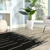Savannah Hideaway Collection Area Rug - Savannah Rectangle Black White  lifestyle 23