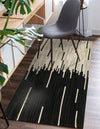 Savannah Hideaway Collection Area Rug - Savannah Runner Black White  lifestyle 30