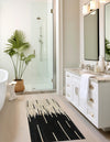 Savannah Hideaway Collection Area Rug - Savannah Runner Black White  lifestyle 41