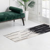 Savannah Hideaway Collection Area Rug - Savannah Runner Black White  lifestyle 81