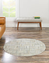 Savannah Hideaway Collection Area Rug - Savannah Round Light Brown Ivory  lifestyle 31