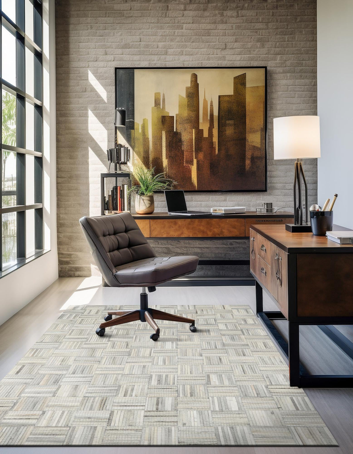Savannah Hideaway Collection Area Rug - Savannah Rectangle Light Brown Ivory  lifestyle 3