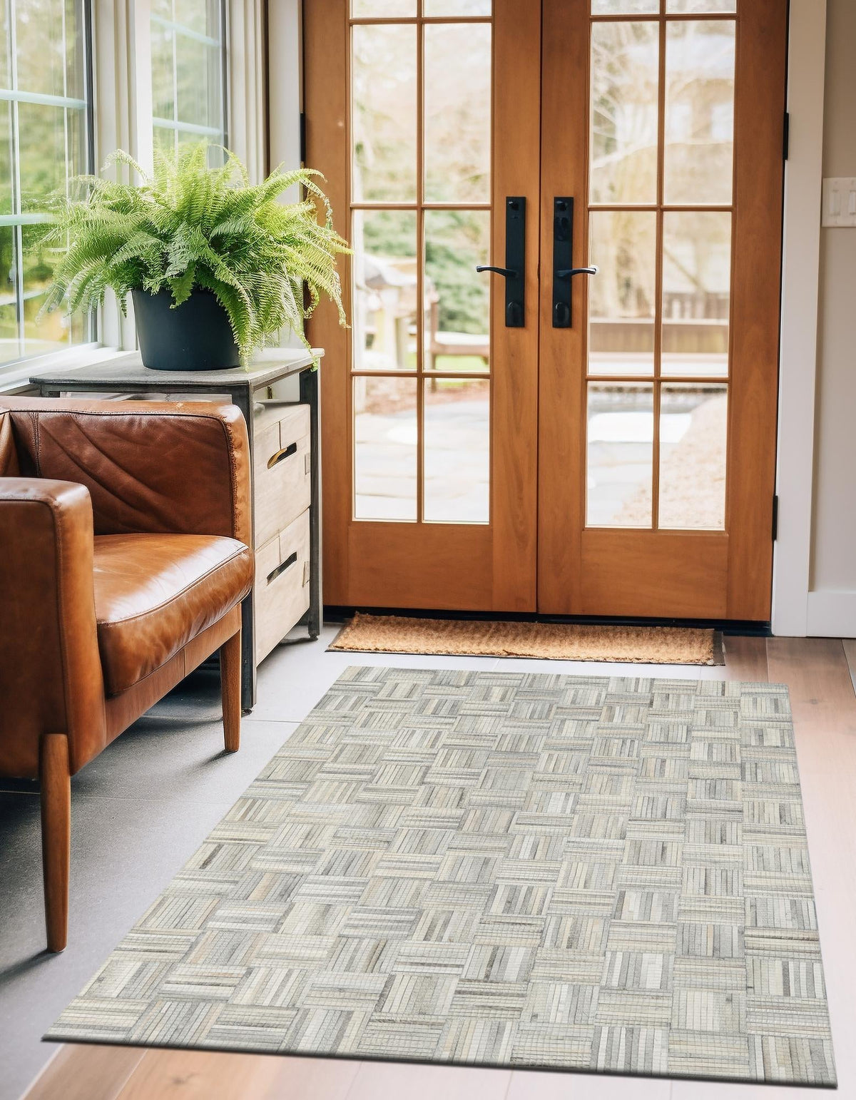 Savannah Hideaway Collection Area Rug - Savannah Rectangle Light Brown Ivory  lifestyle 5