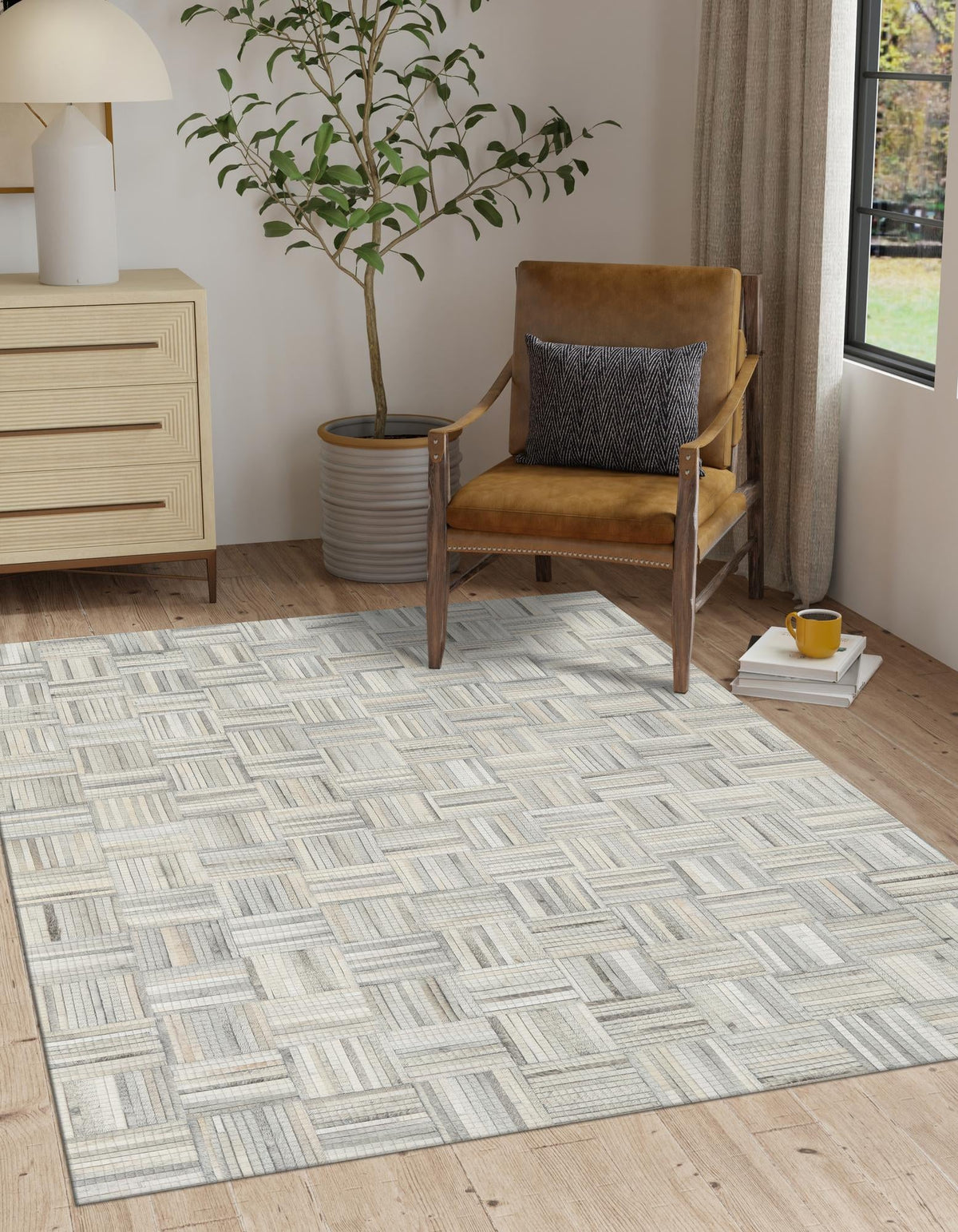 Savannah Hideaway Collection Area Rug - Savannah Rectangle Light Brown Ivory  lifestyle 9